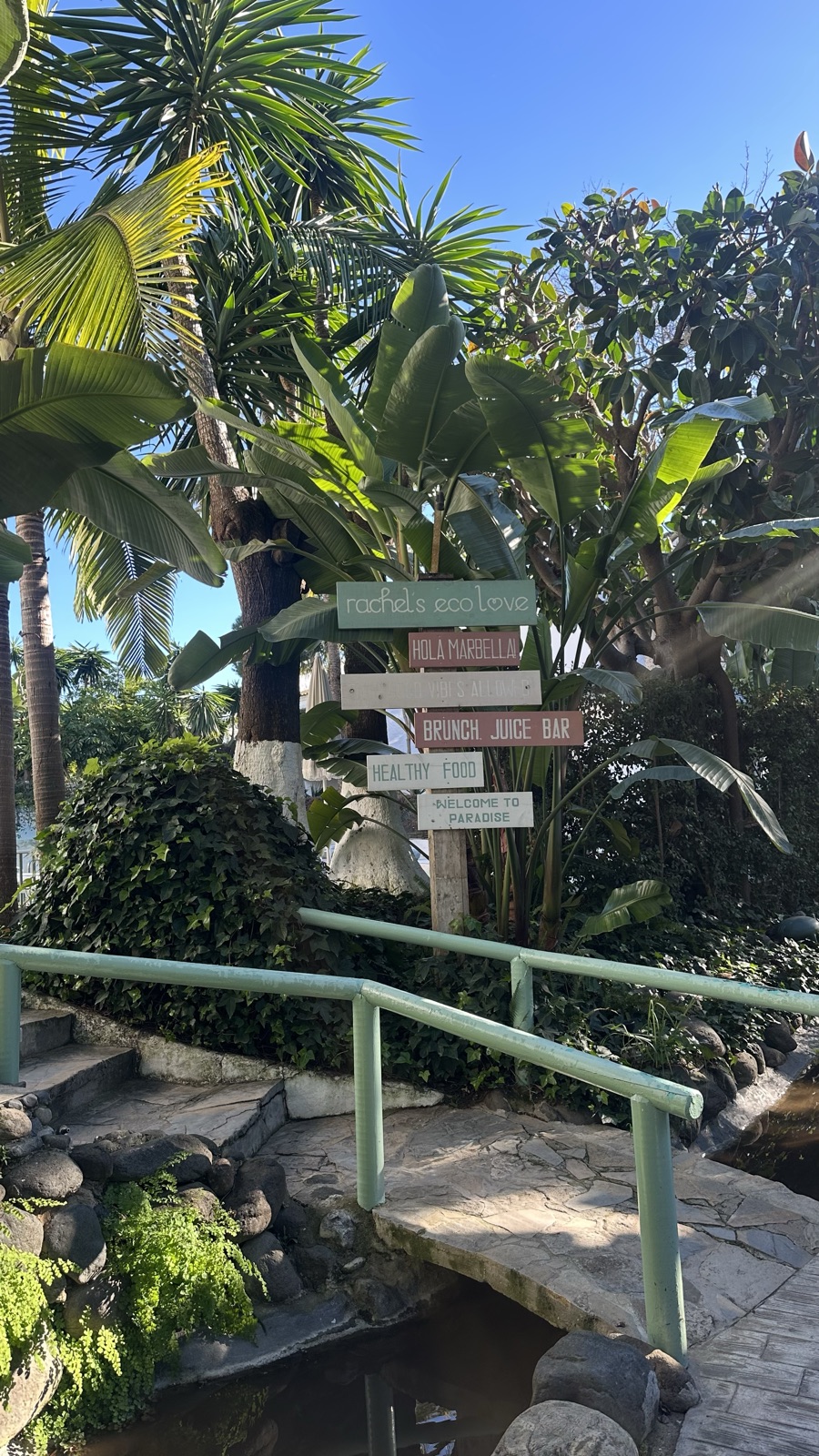 Travel content, Marbella garden path